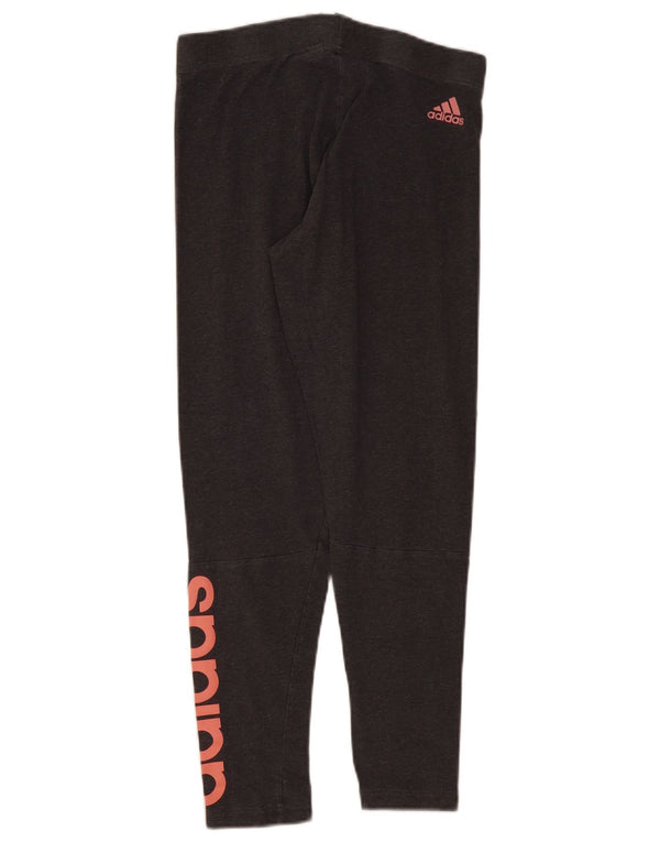 Adidas ženske grafičke kratke tajice UK 12/14 srednje sive pamučne