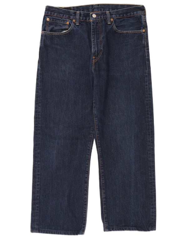 LEVI'S muške 751 ravne traperice W34 L28 tamnoplavi pamuk