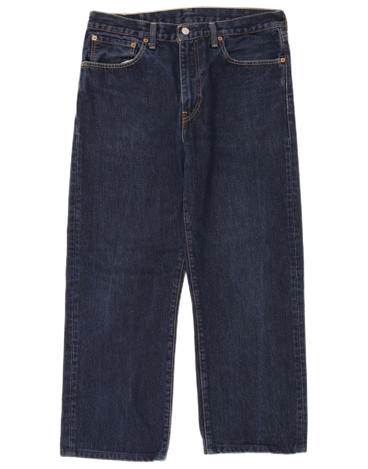 LEVI'S muške 751 ravne traperice W34 L28 tamnoplavi pamuk