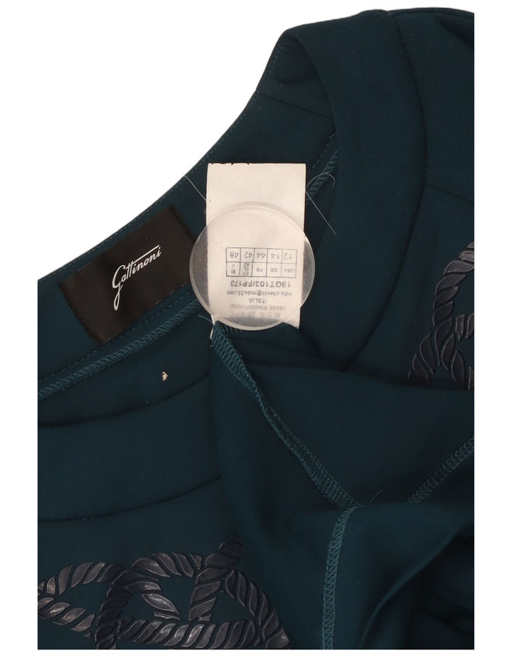 GATTINONI Ženski džemper s grafičkim motivima UK 14 Veliki plavi poliester