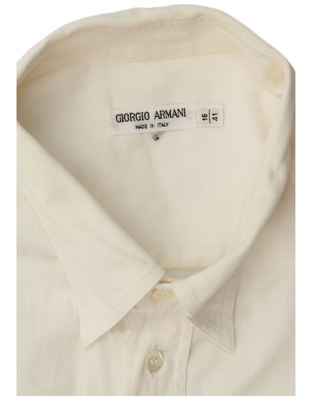 GIORGIO ARMANI Muška košulja veličina 16 41 Large Off White
