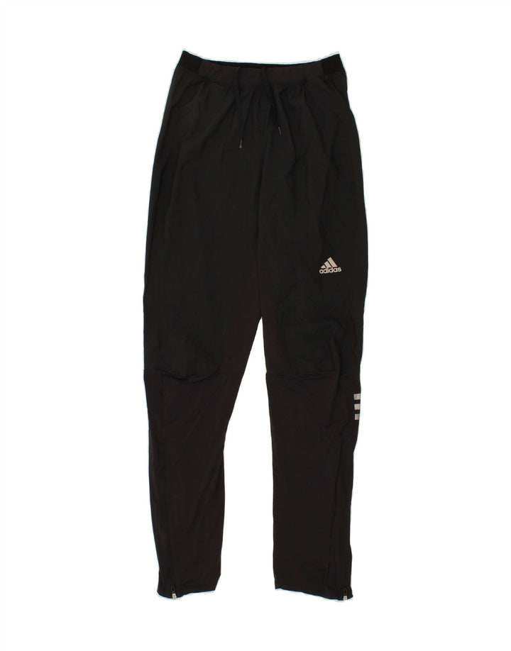 ADIDAS Mens Climalite Tracksuit Trousers Small Black Polyester Vintage Adidas and Second-Hand Adidas from Messina Hembry 