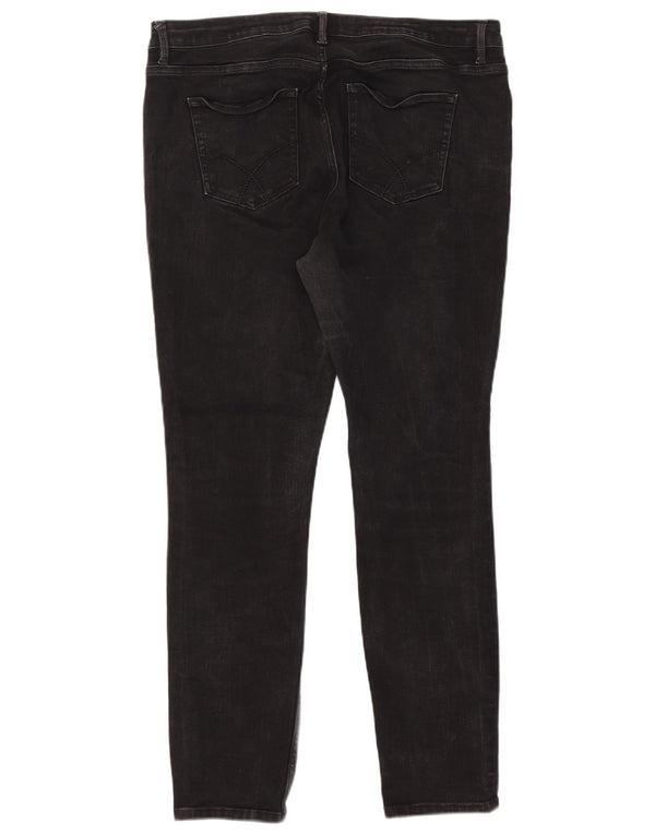 Crew Clothing Ženske uske traperice UK 18 XL W36 L29 crni pamuk