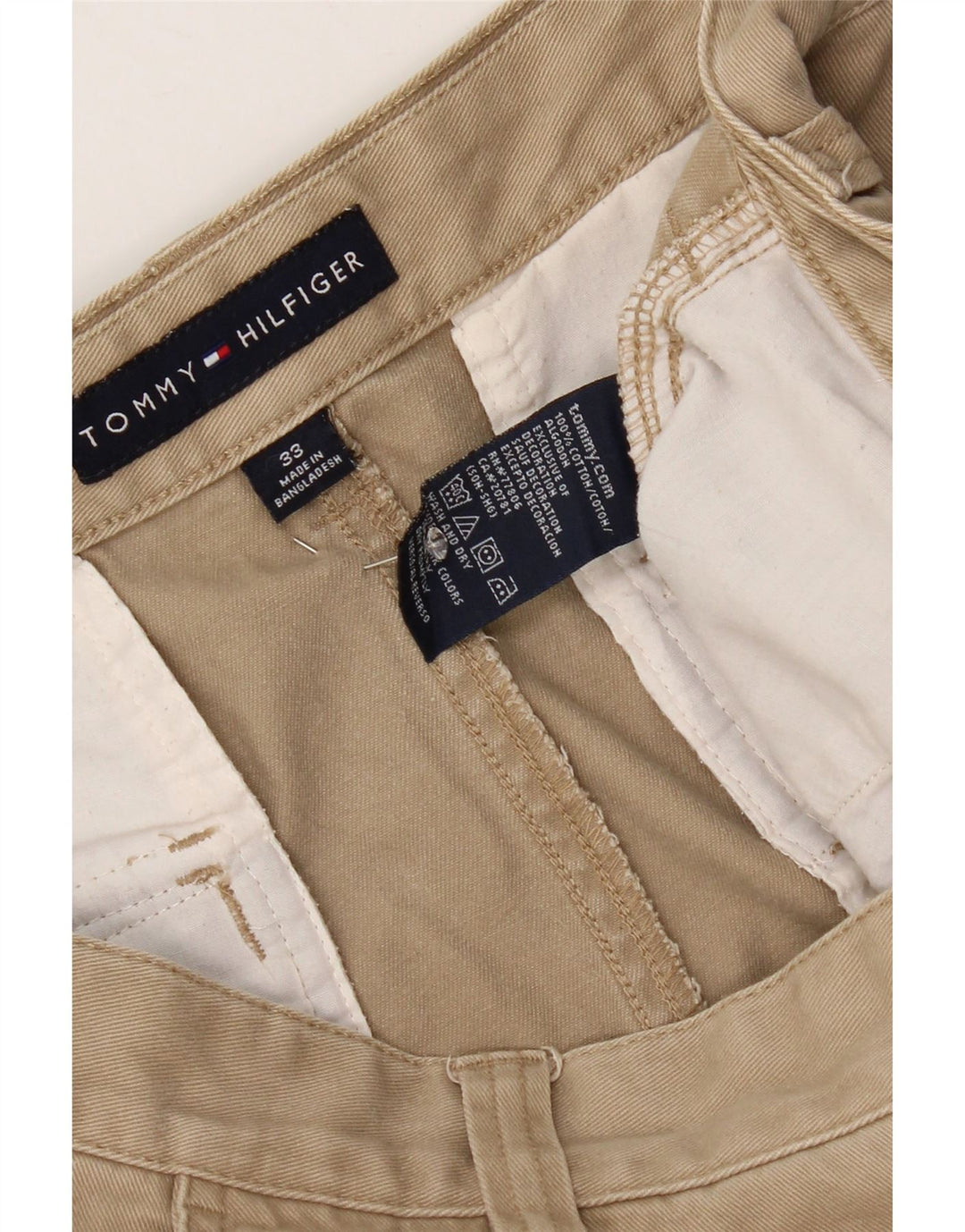 Tommy Hilfiger muške kargo kratke hlače W33 srednje bež pamuk
