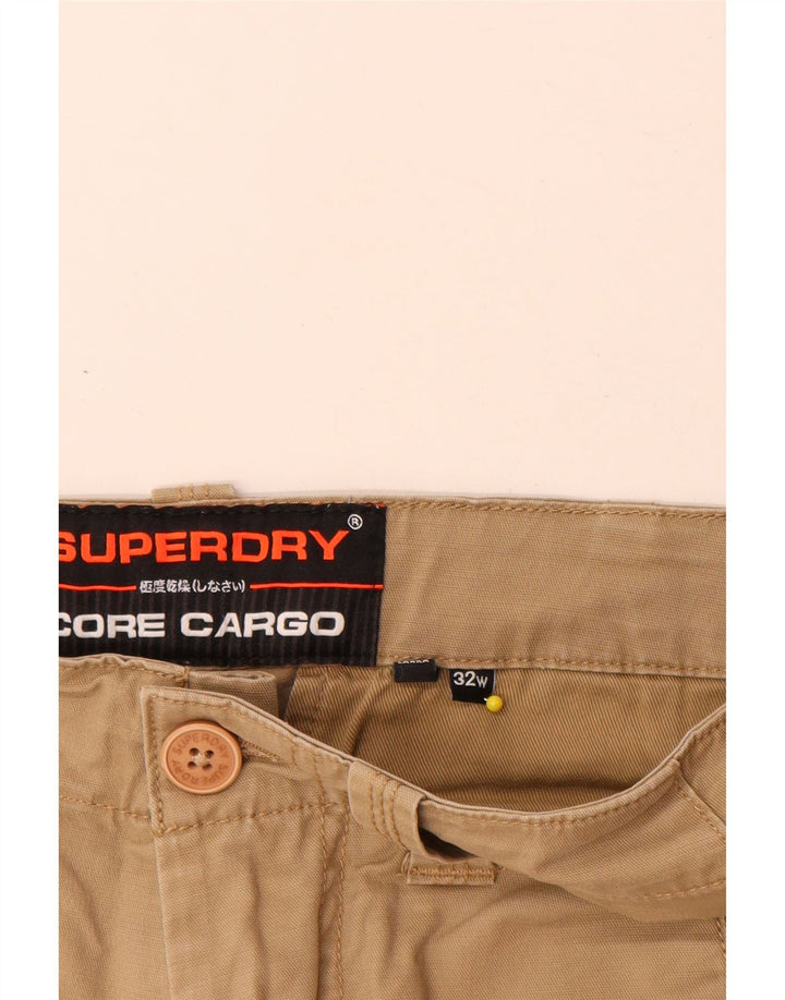 Superdry muške kargo kratke hlače W32 srednje bež pamuk