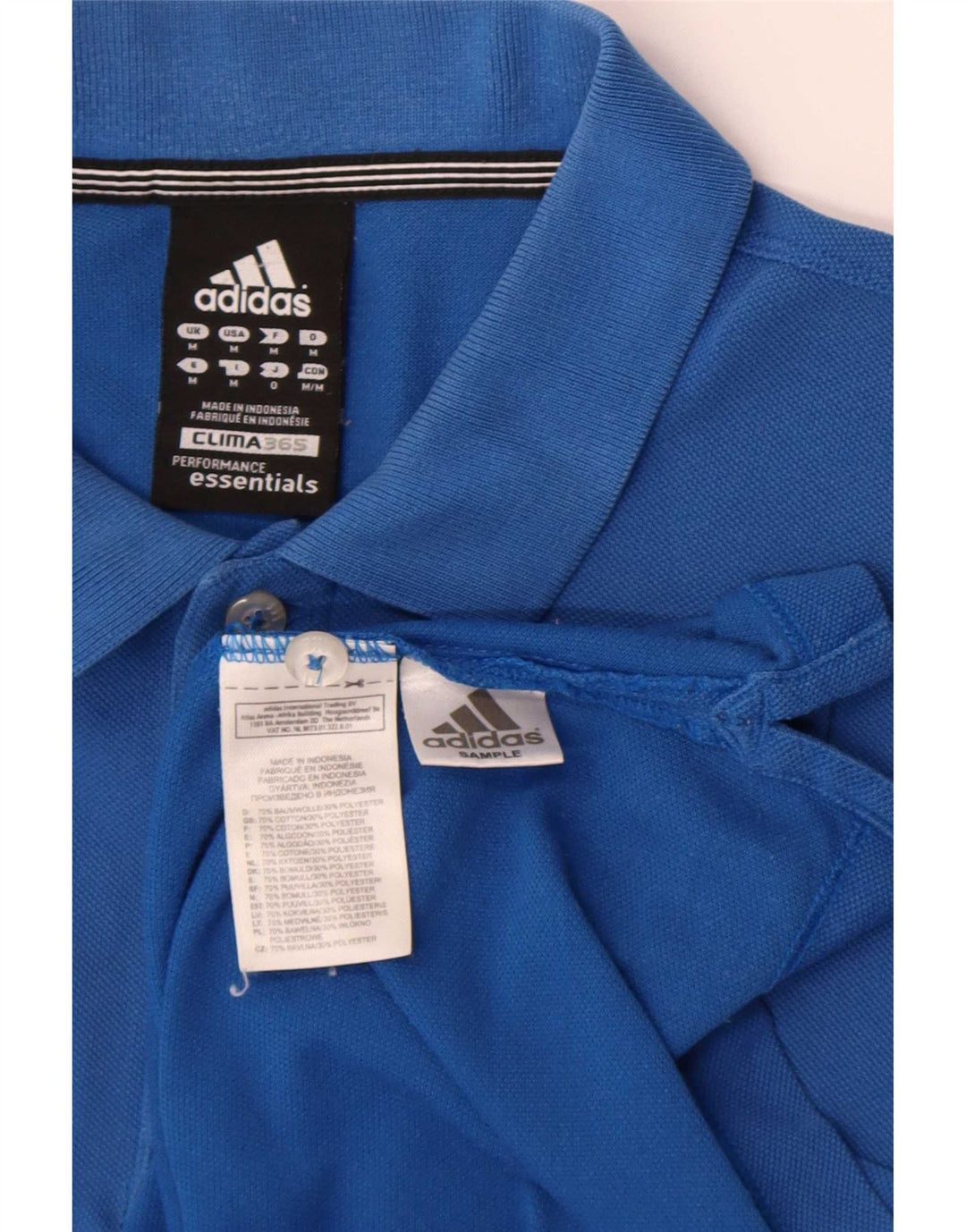 Adidas muška polo majica Clima 365 Srednje plavi pamuk