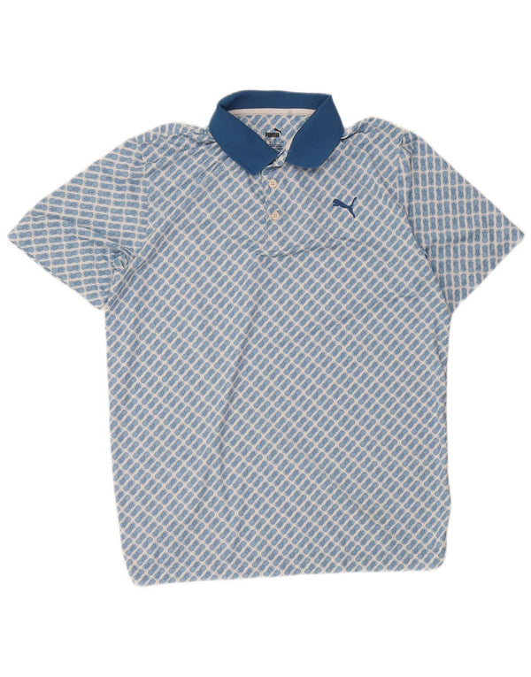 Puma muška polo majica s apstraktnim uzorkom Large Blue Festival