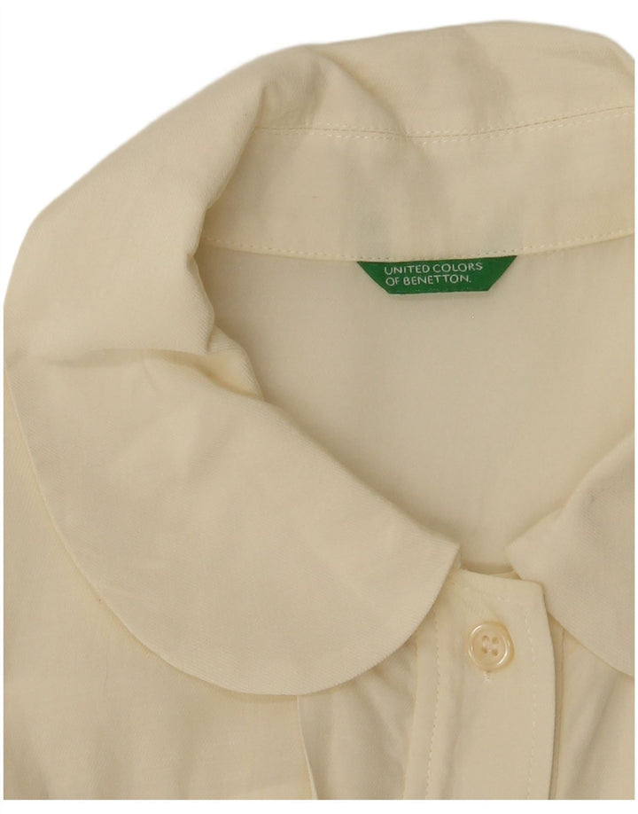 Benetton ženska košulja bluza UK 14 Large Off White