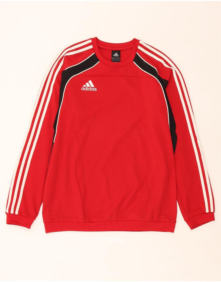 Adidas muška trenirka UK 38/40 poliester srednje crvene boje