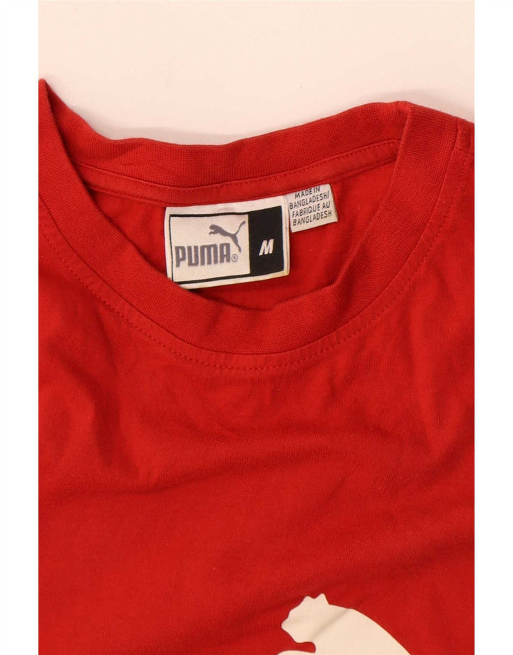 Puma muška grafička majica srednje crvene boje