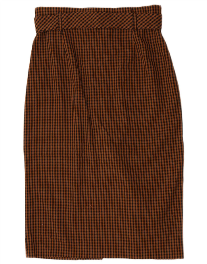 Zara ženska Trafaluc mini suknja velika W32 smeđa gingham