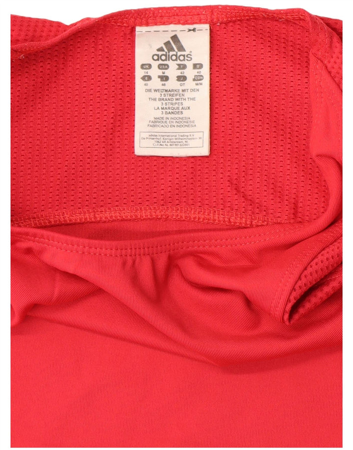 Adidas ženski Climacool kratki prsluk UK 14 Srednje crveni poliamid