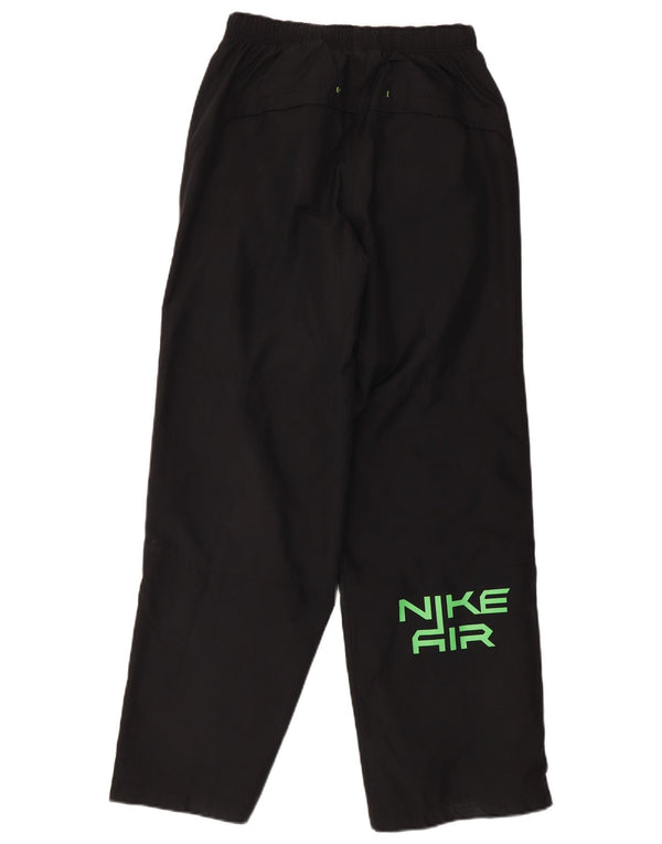 Nike Girls Graphic Tracksuit Trousers 12-13 Years Large Black Polyester