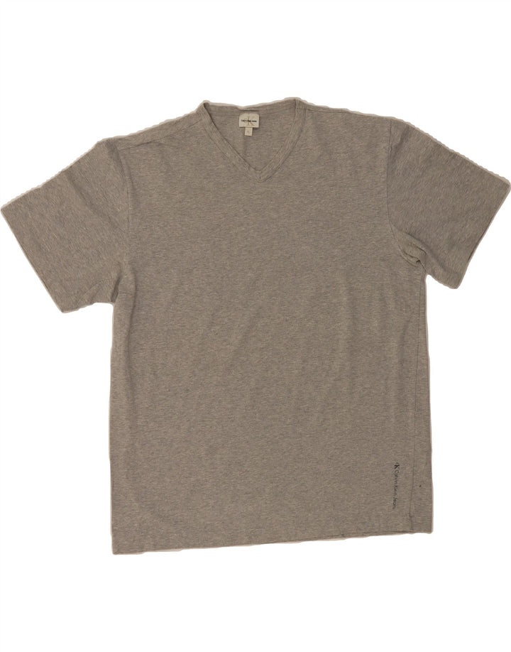 CALVIN KLEIN JEANS Mens T-Shirt Top XL Grey Vintage Calvin Klein Jeans and Second-Hand Calvin Klein Jeans from Messina Hembry 