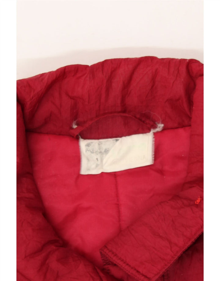 VINTAGE Womens Windbreaker Coat UK 18 XL Red Polyester Vintage Vintage and Second-Hand Vintage from Messina Hembry 