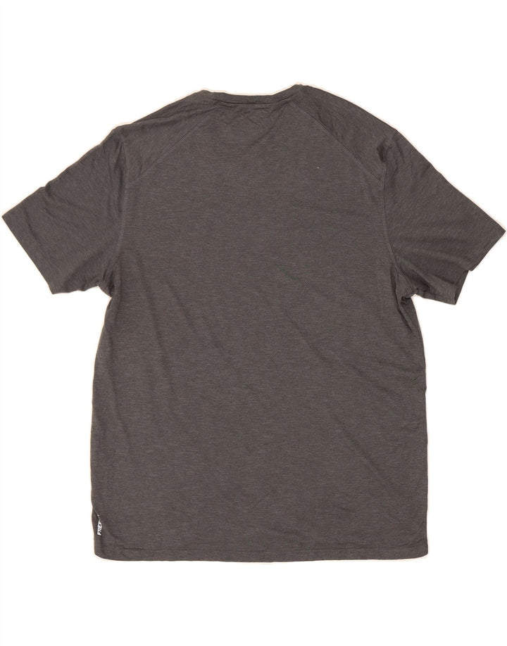 EDDIE BAUER Mens T-Shirt Top Large Grey Polyester Vintage Eddie Bauer and Second-Hand Eddie Bauer from Messina Hembry 
