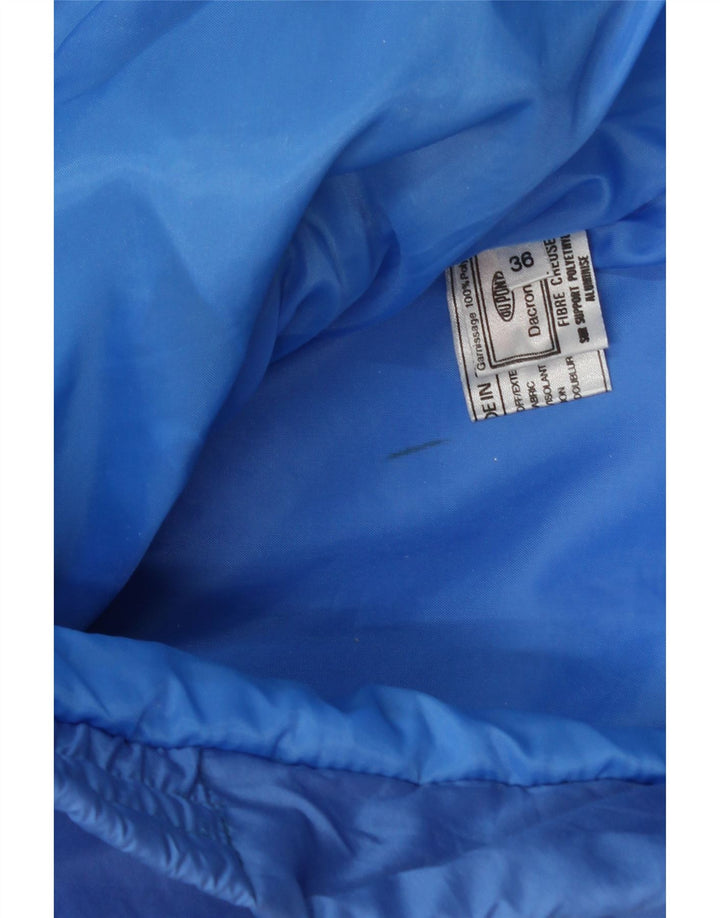 VINTAGE muška podstavljena jakna s kapuljačom UK 36 Small Blue Colourblock poliamid