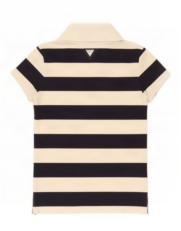 Tommy Hilfiger ženska polo majica uskog kroja UK 12 srednje tamnoplava na pruge
