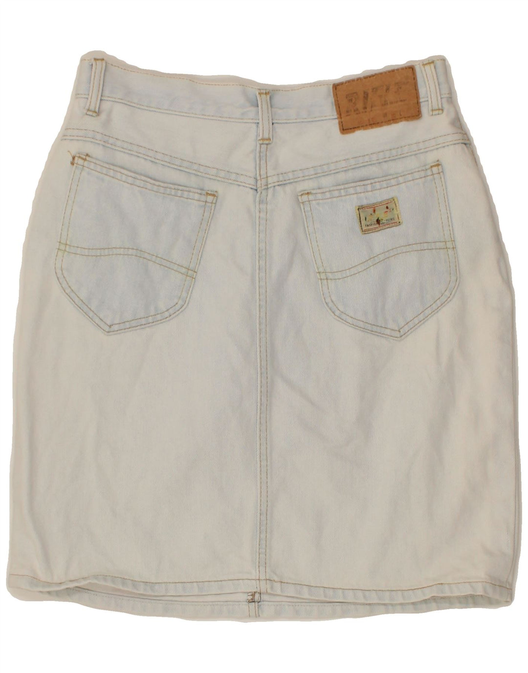 RIFLE Womens Denim Skirt W26 Small Blue Cotton Vintage Rifle and Second-Hand Rifle from Messina Hembry 