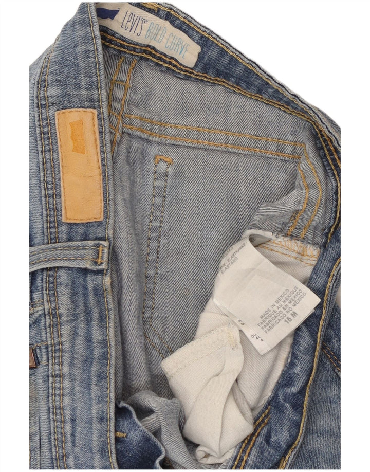 Levi's ženske skraćene traperice Bold Curve W32 L24 plavi pamuk