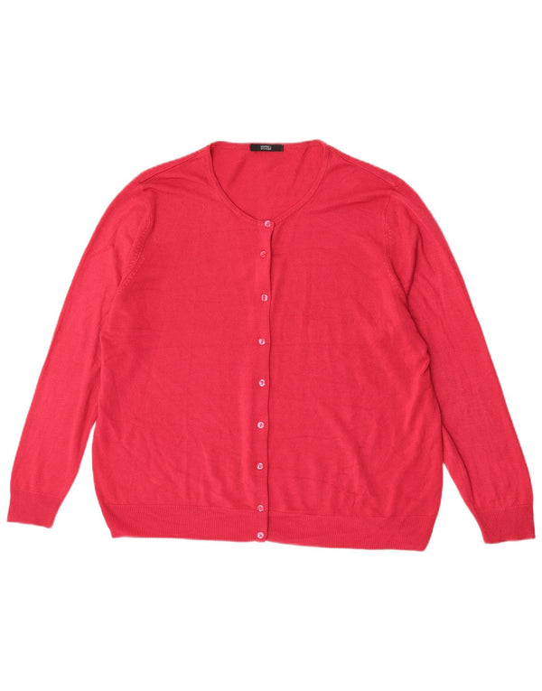 Marks & Spencer ženski kardigan pulover UK 22 3XL ružičasti akril