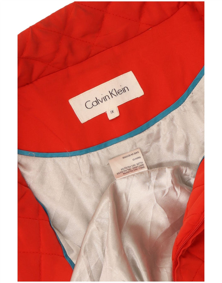 CALVIN KLEIN Ženska prošivena jakna UK 18 XL Crveni poliester