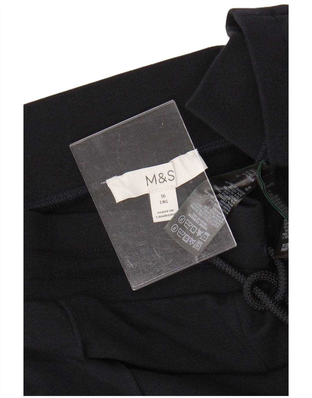 Marks & Spencer Ženske trenirke Hlače UK 16 Velike tamnoplave pamučne