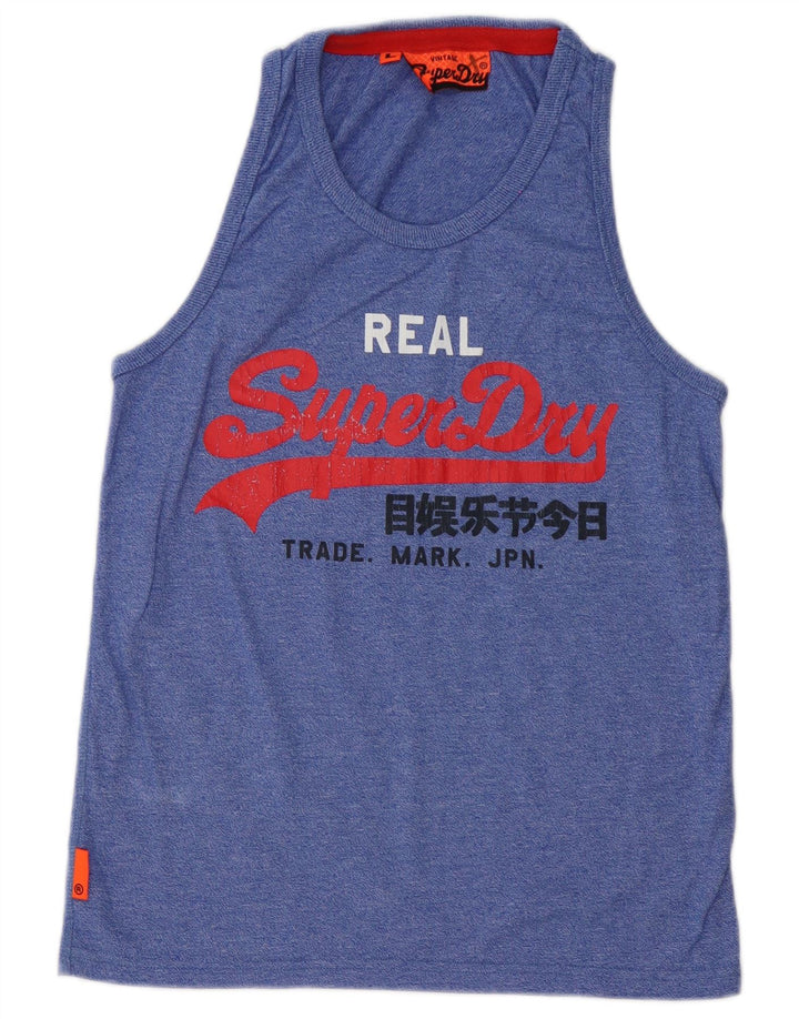 Superdry muški grafički prsluk veliki plavi