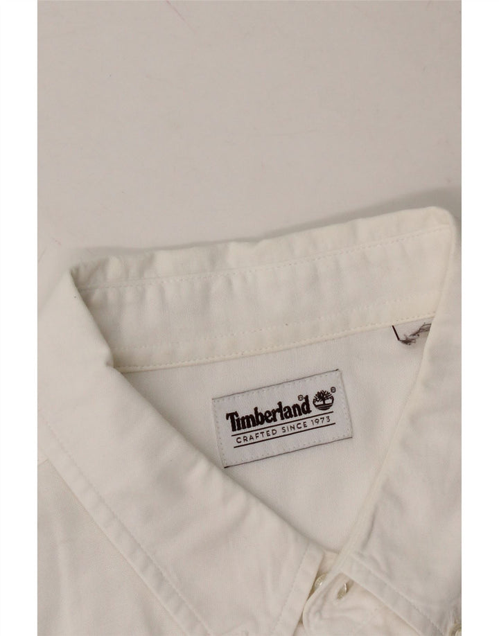TIMBERLAND Mens Shirt XL White Vintage Timberland and Second-Hand Timberland from Messina Hembry 