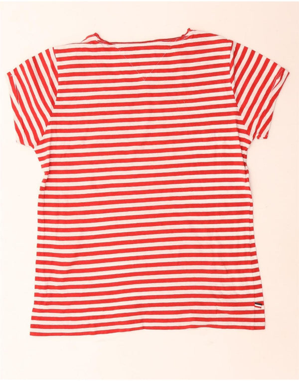 Tommy Hilfiger ženska majica kratkih rukava UK 14 srednje crvene pruge