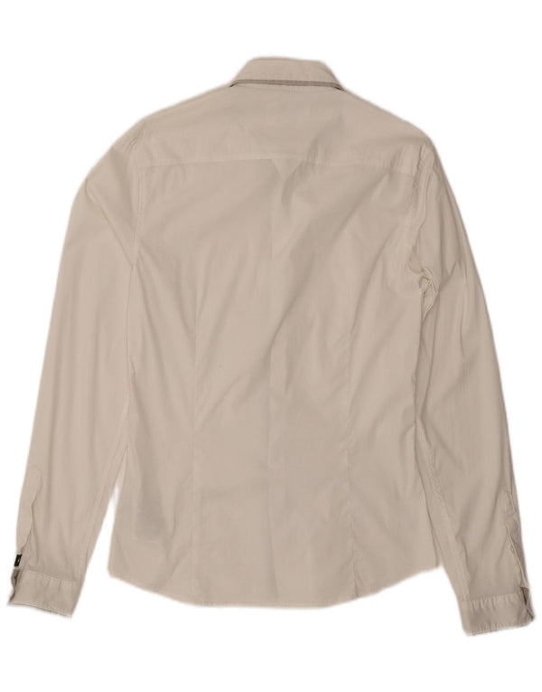 GUESS Muška uska košulja Mala bijela pamučna