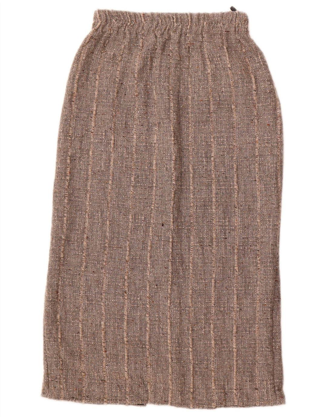 Vintage ženska midi suknja W26 male sive pruge od poliakrila