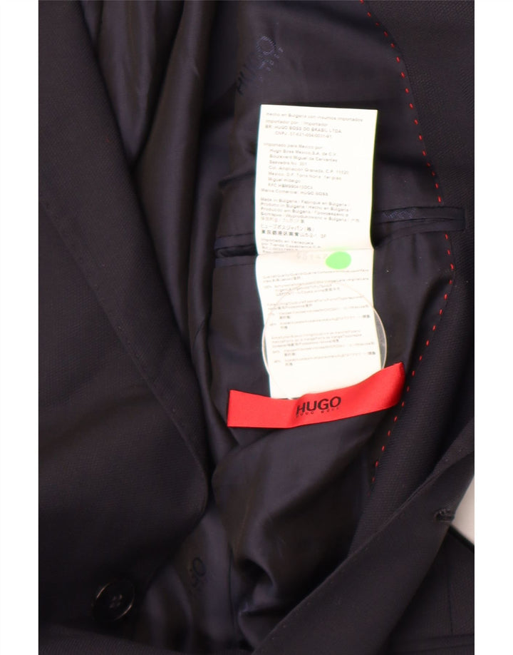 Hugo Boss Muška jakna sa 2 gumba UK 46 Mala tamnoplava viskoza