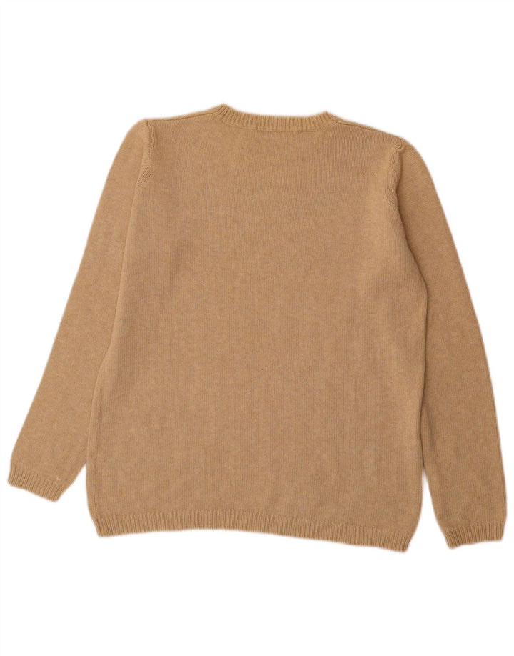 Marks & Spencer ženski pulover s velikim izrezom UK 10 Small Beige