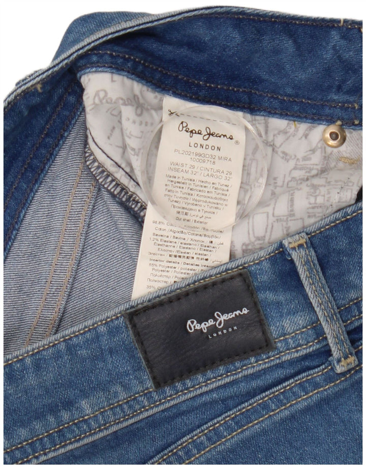 PEPE Jeans Ženske uske traperice W29 L32 Plavi pamuk