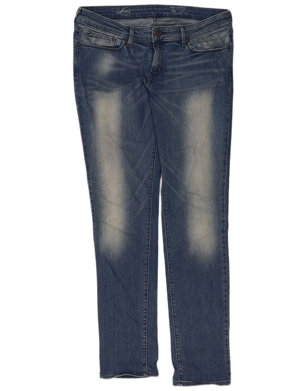 Levi's ženske Demi Curve uske traperice niskog struka W31 L34 plavi pamuk