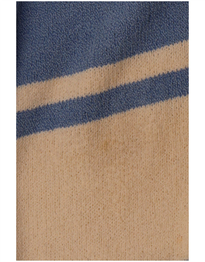 VINTAGE muški džemper s V-izrezom, velika plava boja