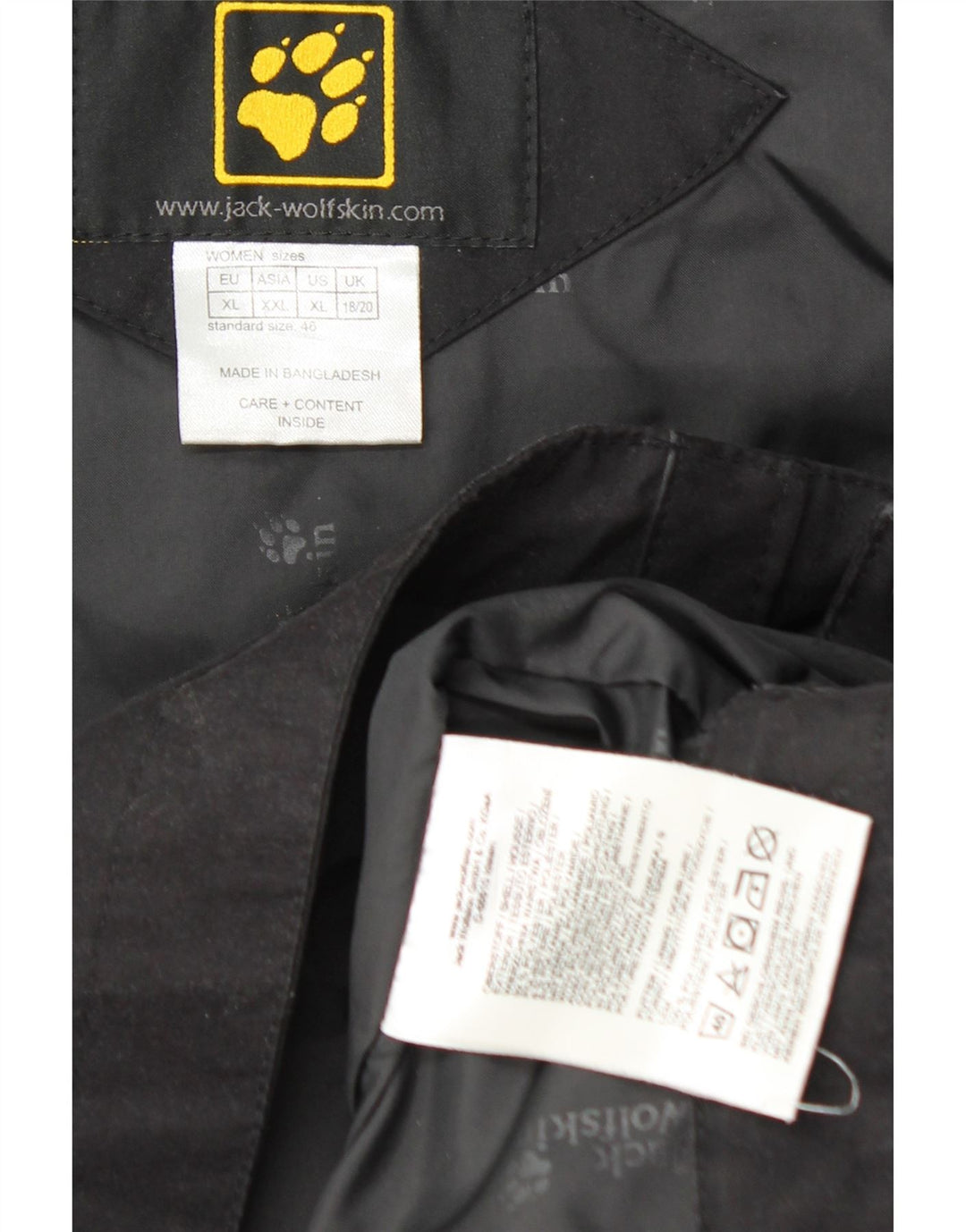 Jack Wolfskin ženska vjetrovka UK 18/20 XL crni poliester