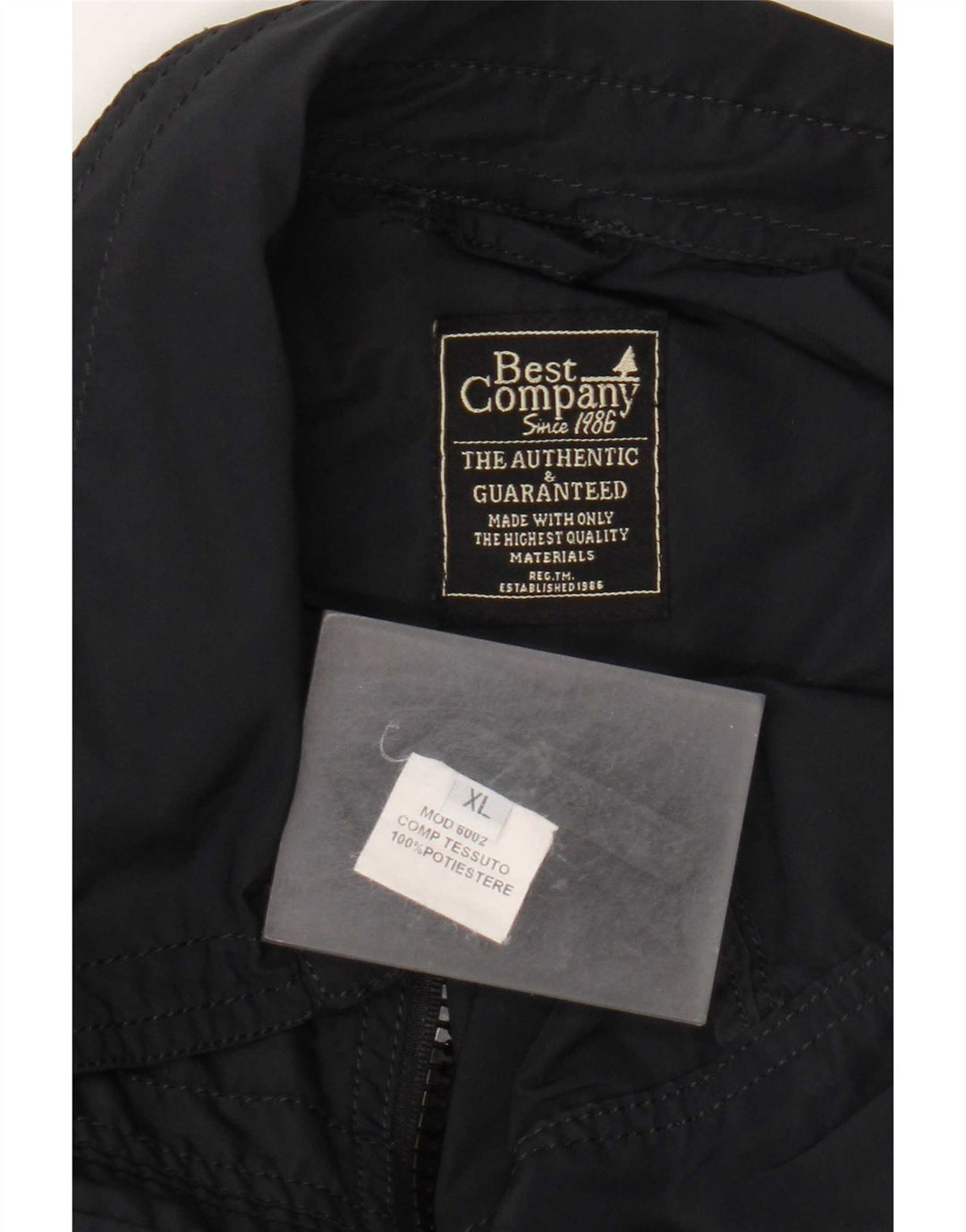 Best Company muška pomoćna jakna UK 42 XL tamnoplavi poliester