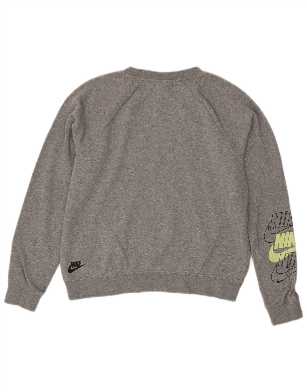 Nike ženska prekomjerna majica s kratkim rukavima UK 10 Small Grey Flecked