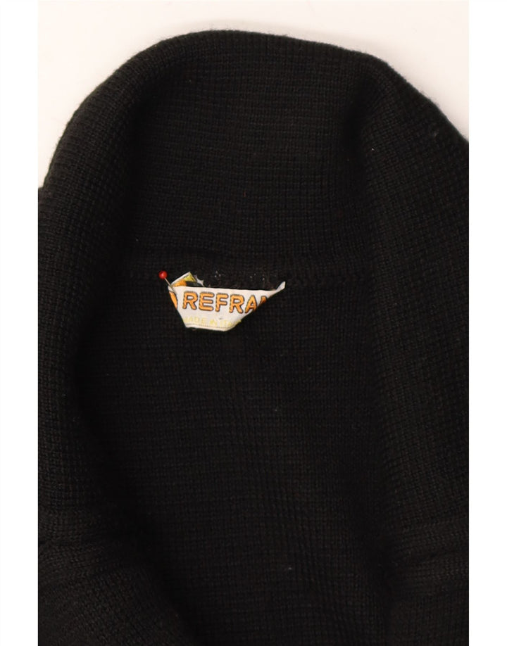 VINTAGE Womens Cardigan Sweater UK 10 Small Black Vintage Vintage and Second-Hand Vintage from Messina Hembry 