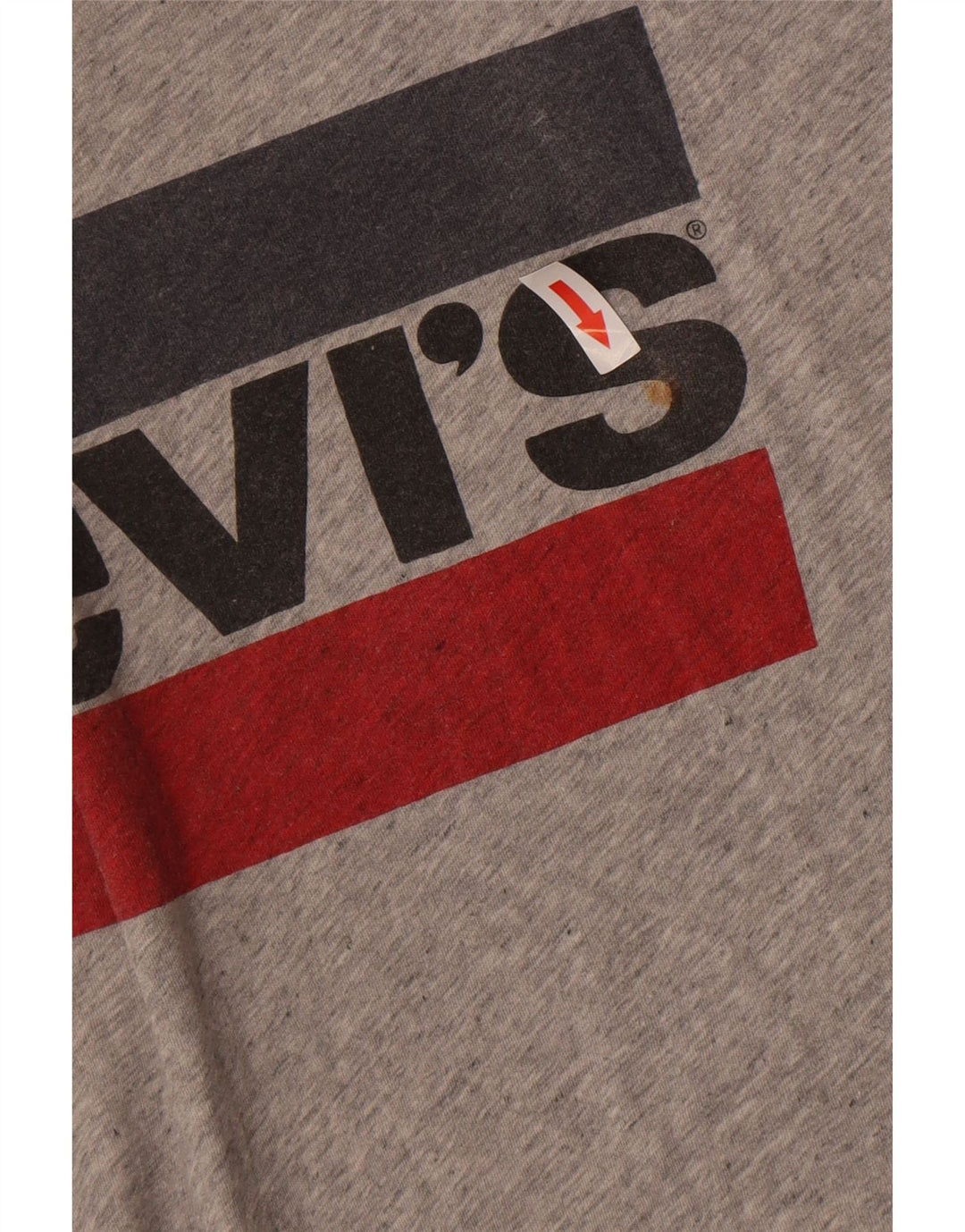 Levi's ženska majica kratkih rukava s grafičkim motivima, UK 12, srednje sivi flekasti pamuk