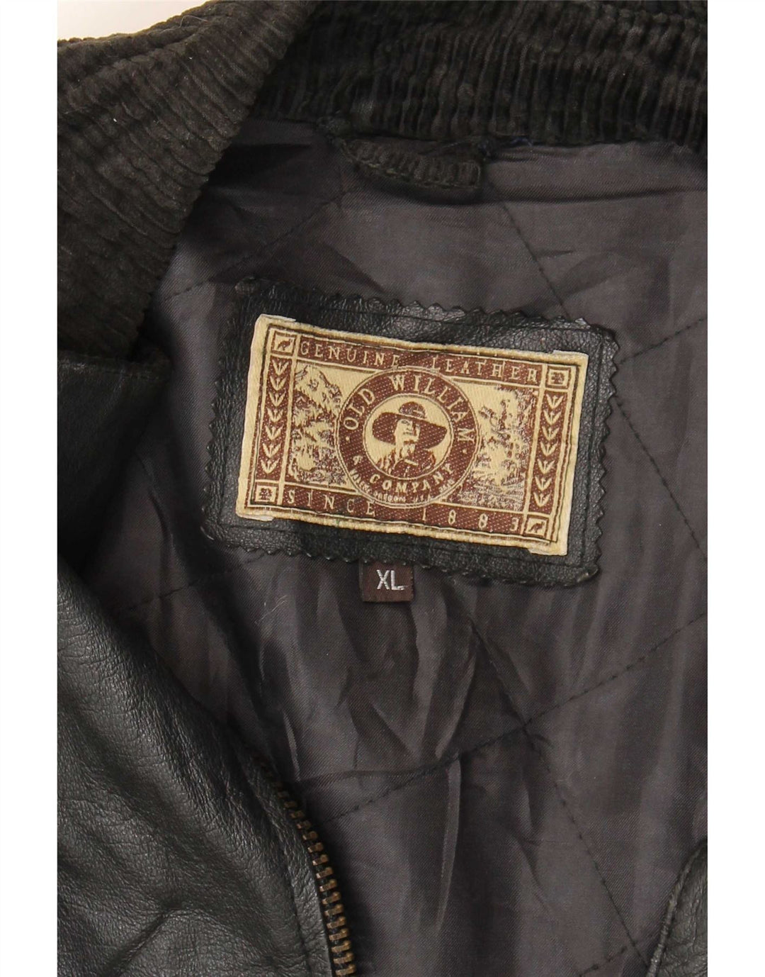 Vintage muški kožni kaput UK 42 XL crni