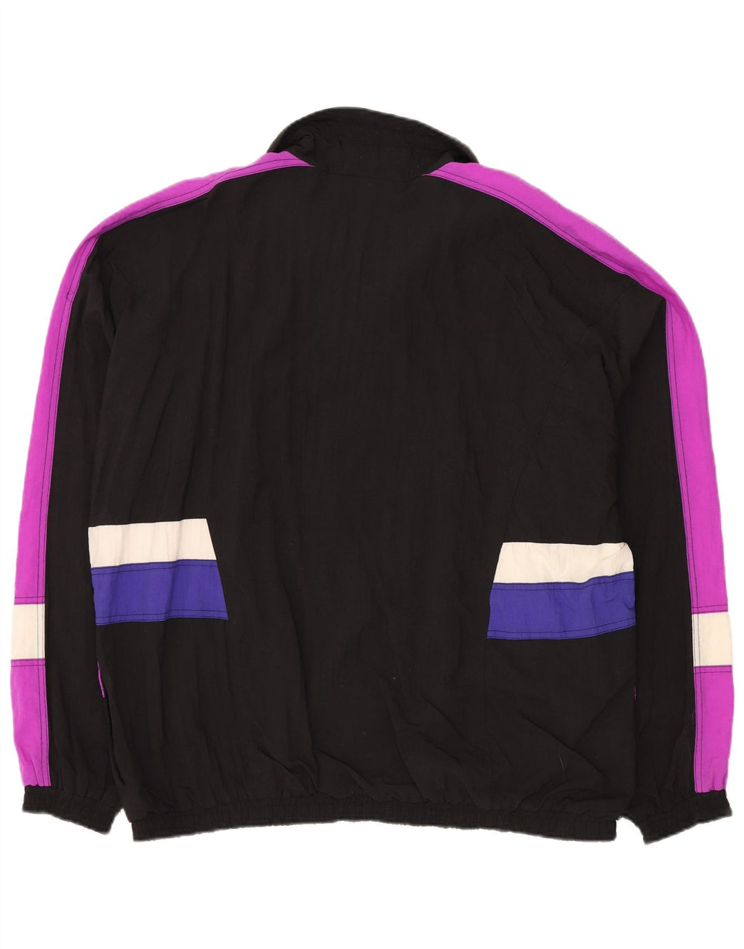 Velika muška trenirka velika jakna od poliamida crne boje