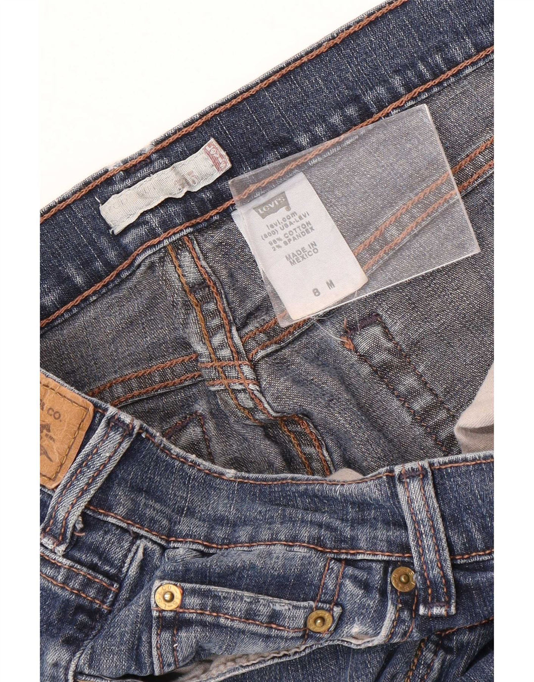 Levi's ženske 515 Bootcut traperice US 8 srednje W30 L31 plavi pamuk