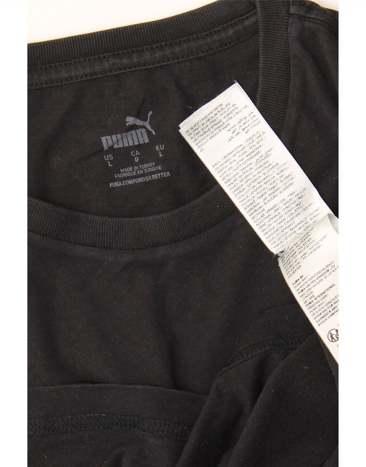 Puma muška majica kratkih rukava Large Black Cotton
