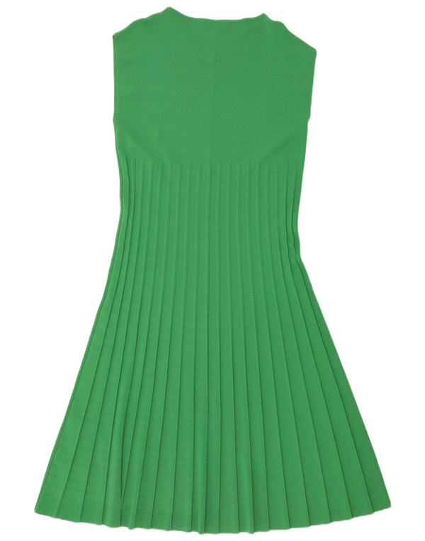 Cos Womens Sleeveless Jumper Dress UK 14 Large Green Viscose