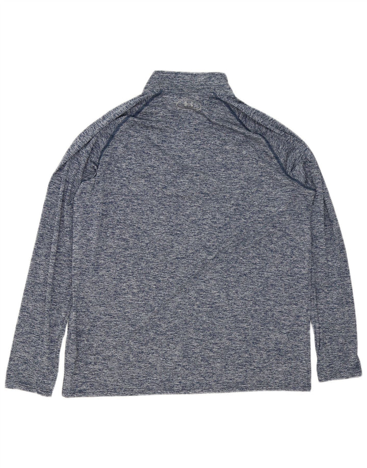 Under Armour Muški Heat Gear Pulover Gornji dio trenirke Large Blue Flected