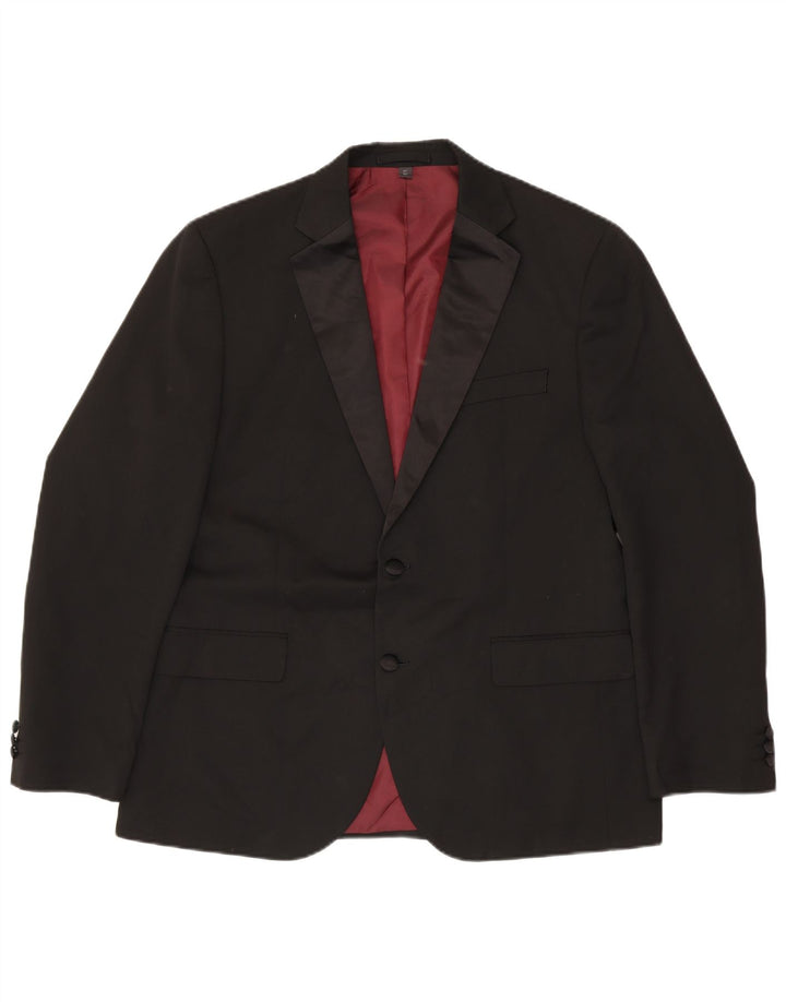 Marks & Spencer muška jakna sa 2 gumba UK 42 XL crni poliester