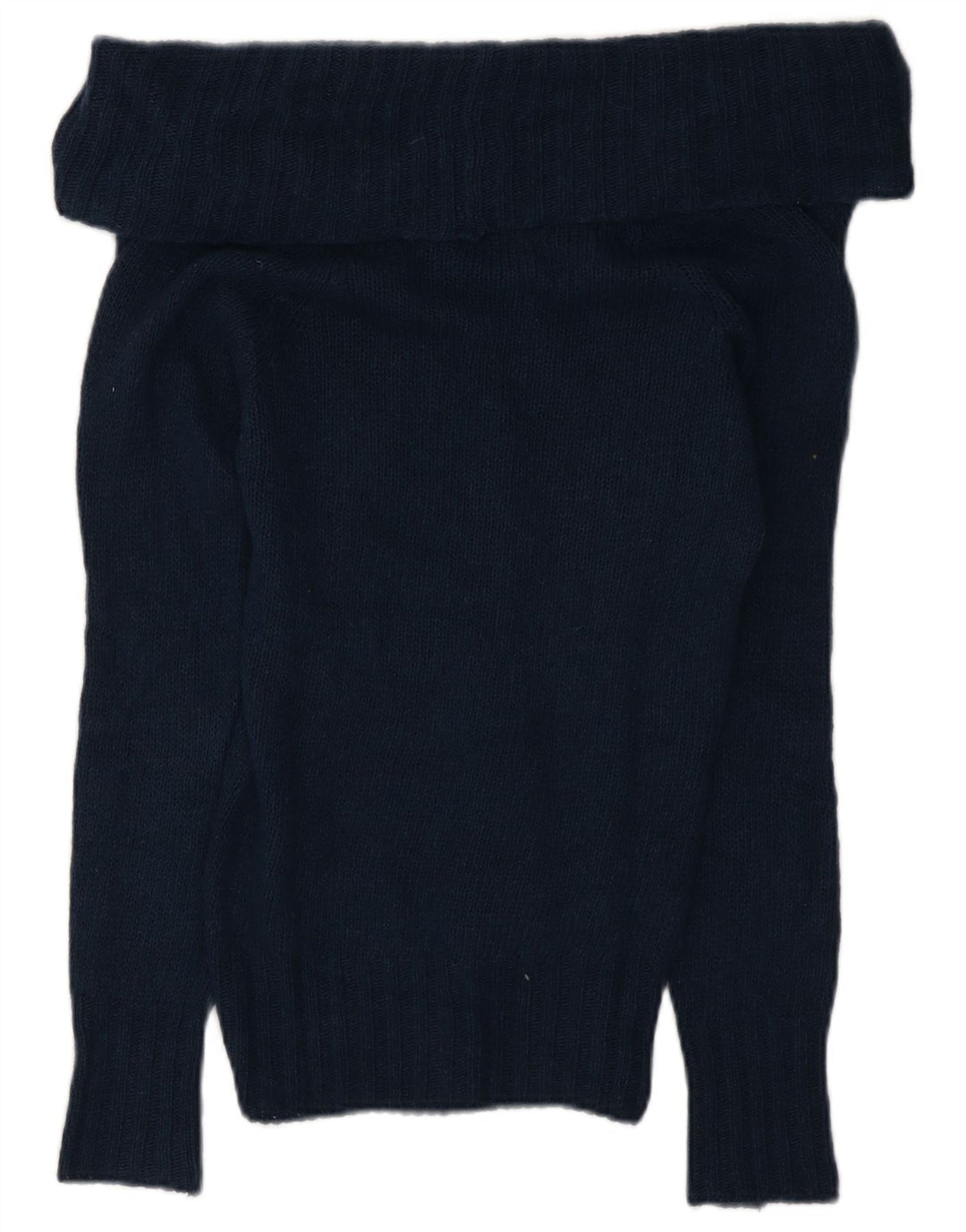 Massimo Dutti ženski pulover s rol izrezom UK 10 Mali tamnoplavi vuneni